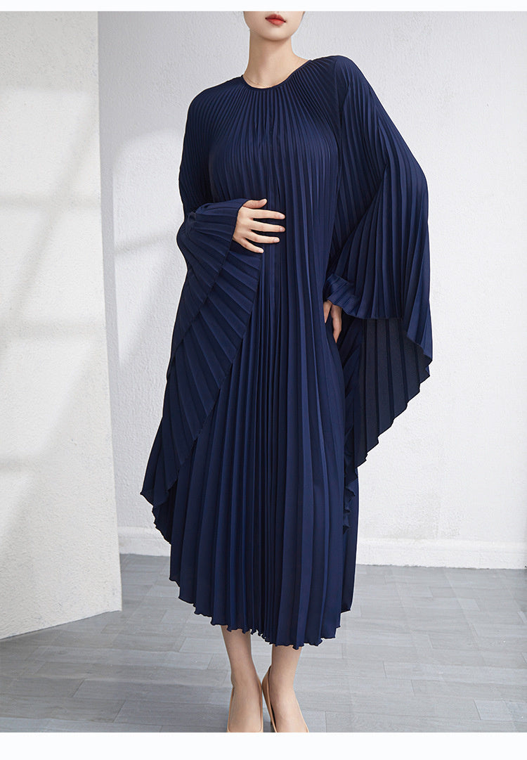 Fb # 406 Dubai Silk Pleated Party Dress By Chakoor