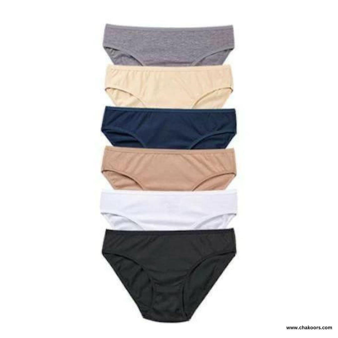 Fabrato Pack of 6 Soft Cotton Jersey Briefs Mix Color Comfortable and Elastic Innerwear for Everyday Use