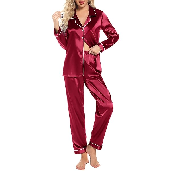 Fabrato Silk Luxurious Slumber Pyjama Set full sleeves