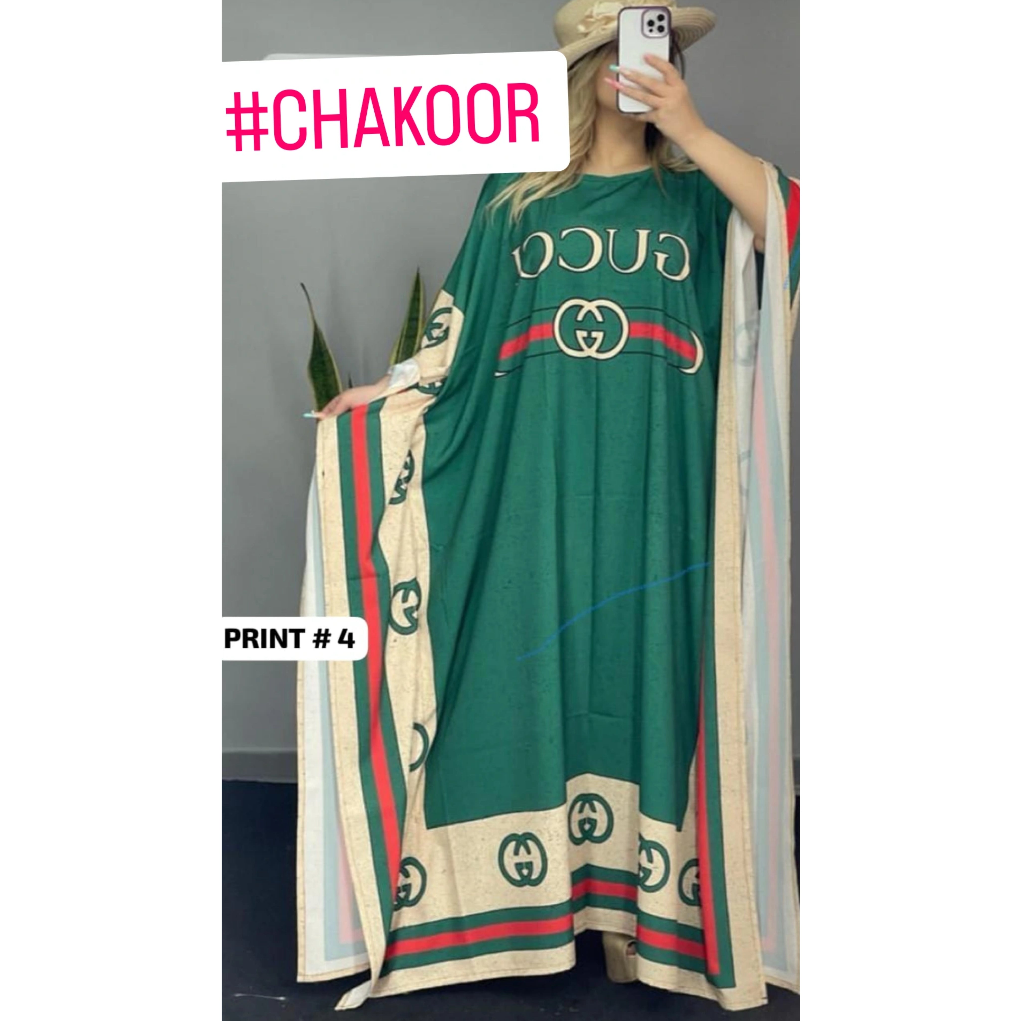 Fb # 409 Chakoor Long Artistic Shamoz Silk Kaftaan